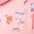 Transparent File Bag Korean Fresh Information Bag Plastic Test Paper Ring Buggy Bag Waterproof Cartoon Cute Pencil Case