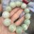 Popular White round Beads Bodhi Bracelet Creamy Green Milk Cyan Bodhi Root Big round Bead round Beads Bracelet Bodhi Collectables-Autograph Bracelet