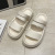 Women's Summer Outdoor Sandals 2022 New Fashion Trending Fairy Two-Way Couple Beach Muffin Non-Slip Platform Slippers