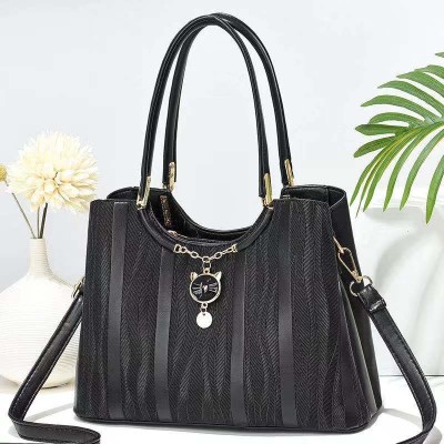 One Piece Dropshipping Striped Tote Trendy Women's Bags Shoulder Handbag Messenger Bag Factory Wholesale 15432