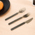 Barbecue Tyrant Spoon Disposable Plastic Tableware Takeaway Tableware Factory Wholesale Disposable PS Knife, Fork and Spoon Amazon