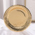 Cross-Border Amazon 7-Inch Gold and Silver Paper Pallet Disposable Party Supplies Paper Pallet Party Dinner Plate Cake Plate