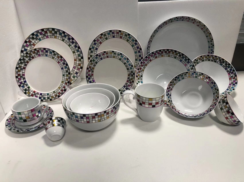 电光油墨烤花特色风格餐具系列清装