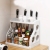 X79-4011 Kitchen Spice Rack Double-Layer Plastic Soy Sauce and Vinegar Storage Rack Knife Rack Floor Kitchen Finishing Storage Rack