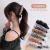 Korean Style Internet Celebrity Same Style Banana Clip Vertical Clip Ponytail Hairpin Hairpin Pleated Fabric Headdress Style Clip