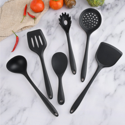 all-inclusive silicone kitchenware chinese shovel silicone spoon kitchen tools 6-piece set processing customization