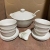 Ceramic Soup Pot Set Electroplating Soup Pot Tableware Set Middle East Tableware Binaural Soup Bowl Ceramic Soup Pot Milk Pot Stew Pot
