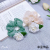 Born Romantic White Rose Hair round Dignified Flowers Headband Hair Accessories Sweet Super Fairy Temperament Large Intestine Ring Ponytail Tie