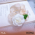 Yaja Romantic White Rose Hair round Dignified Flowers Headband Hair Accessories Sweet Super Fairy Temperament Large Intestine Ring Ponytail Tie