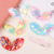 Korean Style Colorful Sequined Rabbit Ears Cloth Sticker Handmade Barrettes Fabric Flower Making