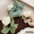 Born Romantic White Rose Hair round Dignified Flowers Headband Hair Accessories Sweet Super Fairy Temperament Large Intestine Ring Ponytail Tie