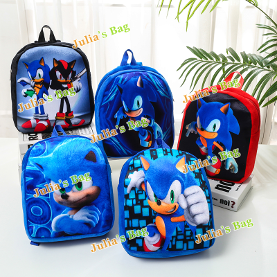 Sonic Toys; Sonic Backpack; Children's Bags; Plush Bag; Cartoon Bag; Toy Bag
