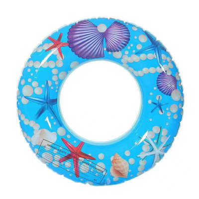 Foreign Trade Inflatable Three-Dimensional Cartoon Bubble Ring Inflatable Ring PVC Material Crystal Swimming Ring Life Buoy Color Variety