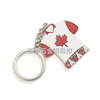 Canadian Maple Leaf Clothes Metal Keychains Pendant Customized Tourist Souvenirs Customized Factory Gifts Customized