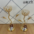 S636b Crystal Glass Candlestick Metal Alloy Candlestick Home Decorations Restaurant Decoration