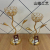 S636a Crystal Glass Candlestick Metal Alloy Candlestick Home Decorations Restaurant Decoration