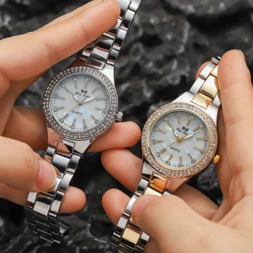 Foreign Trade Popular Watch Women‘s Diamond-Embedded Non-Mechanical Quartz Women‘s Watch Japanese Movement Women‘s Watch Factory Wholesale 