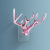 Three-Dimensional Seamless Antlers Hook Nordic Wall Decoration Small Hook Creative Special Deer Head Wall Key Wall Mounted Hoy