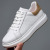 2022 New First Layer Cowhide Men's White Shoes Genuine Leather Fashion Casual Shoes Breathable Single Layer Leather Men's Shoes