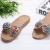 2021 Summer Imitation Linen Cotton Slippers Women's Home Indoor and Outdoor Couple Cute Non-Slip Bathroom Home Non-Slip Slippers