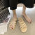 Women's Slippers Summer New Internet Celebrity Ins Straw Rope Student Dual Purpose Outdoor Wear Soft Bottom Beach Women's Sandals 2022