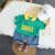 2022 Summer New Children's Short-Sleeved Suit Polo Shirt Boy Summer Clothing Two-Piece Set Baby Summer Clothes Suit