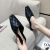 Lazy Pump Half Slippers Women's Summer 2022 New Korean Style Temperament Leisure Flat-Heeled Slippers Retro British Style Sandals