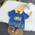 2022 Summer New Children's Short-Sleeved Suit Polo Shirt Boy Summer Clothing Two-Piece Set Baby Summer Clothes Suit