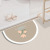 Nordic Semicircle Diatom Mud Absorbent Pad Quick-Drying Toilet Floor Mat Bathroom Absorbent Floor Mat Kieselguhr Ground Pad