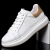 2022 New First Layer Cowhide Men's White Shoes Genuine Leather Fashion Casual Shoes Breathable Single Layer Leather Men's Shoes