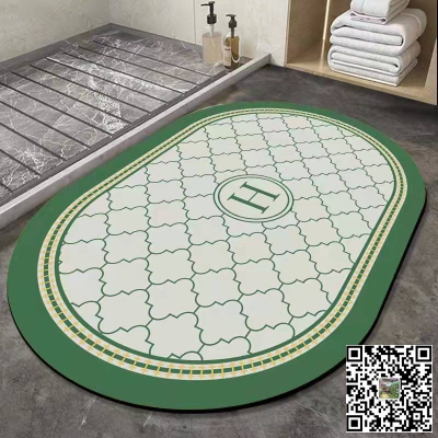 Diatom Ooze Light Luxury Floor Mat Bathroom Absorbent Mat Bathroom Entrance Soft Mat Non-Slip Foot Mat Toilet Bathroom Doormat