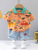 Boys' Suit Summer Fashion Polo Shirt Jeans 2-Piece Korean Children's Clothing One-Piece Substitute Car Denim Shorts