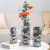 Electroplated Ceramic Vase Wedding Soft Decoration Hotel Living Room Curio Cabinet Home Decoration Crafts