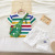 Boy's Summer Suit Western Style Boy Handsome Stylish Two-Piece Suit Children's Clothes Baby Summer Clothing with Dinosaur Bag