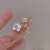 Sterling Silver Needle Asymmetric Flower Stud Earrings for Women 2022 New Trendy Earrings Niche Design Advanced Ear Rings