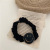 Cute Fashion Smiley Sausage Ring Headband Fashionable Simple Temperament Ins Rough Rubber Band Solid Color Tied-up Hair Hair Ring Clear
