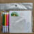 Three-Pen Coloring Watercolor DIY Puzzle Card
