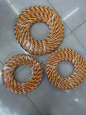 Cable red and yellow. 2*1mm 2*1.5mm. 2*2.5mm lamp cable. Good quality. Africa. Middle Asia 