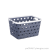 W16-2535 Large Rectangular Hexagonal Leather Pattern Storage Box Plastic Hollow Multi-Color Storage Basket Layering Basket