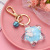 Korean Style Trendy Acrylic Five-Pointed Star Keychain Milk Floating Boutique Car Key Chain Handbag Pendant Gift