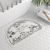 American Hand Drawn Flowers and Birds Pastoral Floral Semicircle Bathroom Carpet Mat Bathroom Door Non-Slip Water Absorption Foot Mat