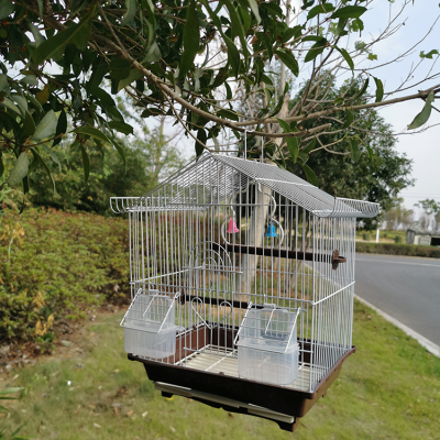 Spire Bird Cage Small Bird Cage Iron Wire Thick Spray Plastic Craft Bird Cage