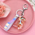 Acrylic Accessories Colorful Electroplated Dinosaur Keychain Lovely Bag Hanging Decoration Car Key Chain Small Jewelry Wholesale
