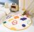 Modern Simple Cashmere-like Bear round Household Living Room Coffee Table Mat Bedroom Cute Stain-Resistant Non-Slip Bedside Blanket