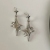 New Sterling Silver Needle Creative Design Star Earrings Female Korean Minority All-Match Design High-Grade Pearl Earrings