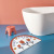 INS Flower Diatom Ooze Floor Mat Absorbent Toilet Semicircle Foot Mat Diatomite Bathroom Quick-Drying Non-Slip Mat