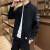 New Casual Men's Long Sleeve Fashion Simple Shirt Loose Large Size Student Solid Color Shirt Hong Kong Style Hidden Hook Workwear