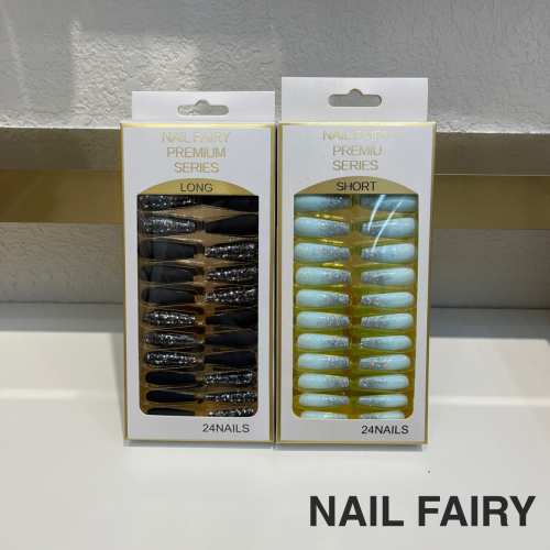 wear nail advanced pure color manicure mid-length ballet nail detachable nail patch