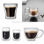 Borosilicate Double Layer Glass Cup Heat-Resistant Cup Creative Coffee glass Beer Tea Cup