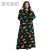 New Cross-Border Amazon Cold-Proof Clothes Lazy Blanket Hooded Lengthened Feet Nude Thickened Women's Home Pajamas Autumn and Winter 2022